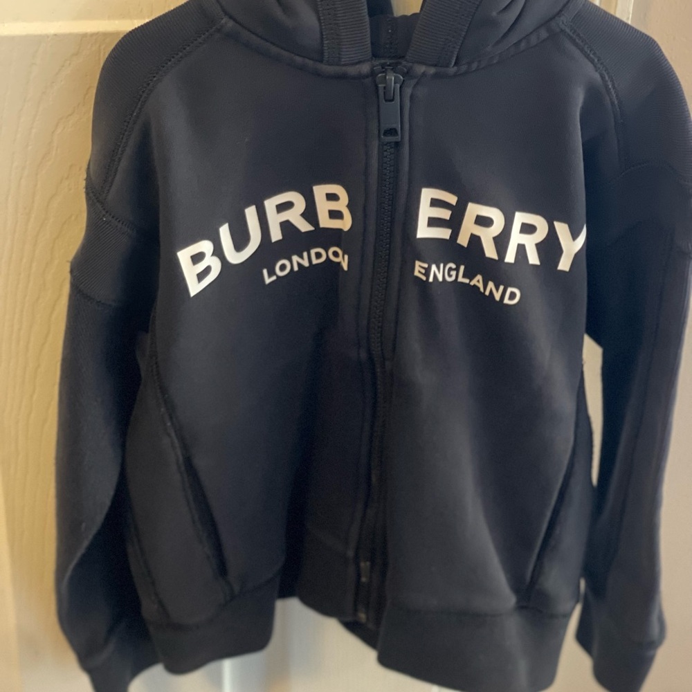 Sold- Burberry Kids Black Blue Hoodie